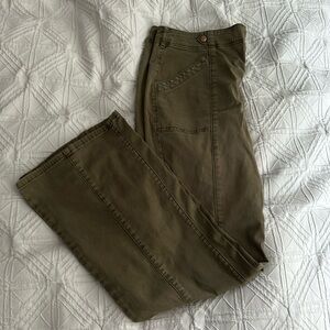 Pilcro green cargo pants, size 27
